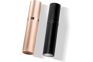 VVGAOGES Parfümzerstäuber Nachfüllbar,Parfum Zerstäuber für Unterwegs,Reiseflaschen zum Befüllen,Sprühflasche Klein für Parfum,Parfümflaschen Leer für Reise 5ml (Schwarz&Roségold)