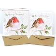 Wrendale Designs Weihnachtskarten-Set "A Merry Little Christmas" - 8 Karten Mit Umschlägen, Illustriert Von Hannah Dale