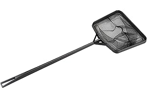 Dantazz Pool Kescher Mini-Schwimmbad Reinigungsnetz Feiner Skimmer Netz, Feinmaschig Laubkescher Pool Clean Netz, Schwimmbad Tiefenkescher, für Schwimmbecken Teiche Whirlpools Brunnen 27cm (Schwarz)