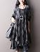 Vogstyle Women's New Loose Thin Garb Drap Open Front Cardigan Medium 3/4 Sleeve-Black