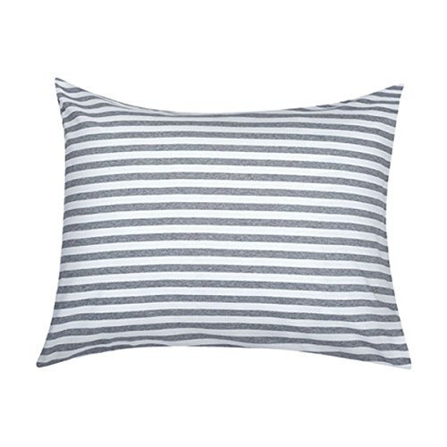 Preisvergleich Produktbild Marimekko - Kopfkissenbezug - Tasaraita - Grau-Weiß - 80x80 cm - Baumwolle