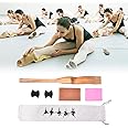 Wakects Ballet Foot Stretcher Ballet for Classical Dance Stretcher Foot Stretcher Dance Ballet Pressure Wood Enhancer with Elastic Band