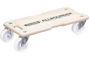 WAGNER Transporthilfe MM 1326 I 59 x 29 x 13,5 cm - Tragkraft 400 kg - ideal für Unhandliches, Geräte & Möbel I 3 Griffmulden I bestens beweglich I FSC®-zertifiziert - 20132601