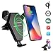 Produktbild Schnelle WLAN Ladegerät Qi Ladestation Ständer, Air Vent Saugnapf KFZ Halterung 360 ° Grad drehbar Handy Ladegerät für iPhone 8/8 Plus/X/Samsung Galaxy S8/S8 +/S7/S7 Edge/Note5/S6 Edge