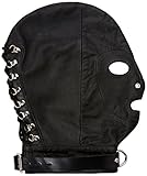 Rouge Garments Mask with D Ring Lockable Collar ,One Size,Black