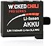 Produktbild Wicked Chili Akku für GoPro Hero 4 Black/Silver Edition [ersetzt AHDBT-401] Li-Ion, 1160mA, 3,8V, 4,4Wh, ProSeries
