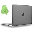 UESWILL MacBook Pro 13 inch M1 M2 Case 2024 2023 2022-2016 Release Model A2338 A2289 A2251 A2159 A1989 A1706 A1708, with USB-C Touch Bar, Matte Hard Shell Case Cover, Gray