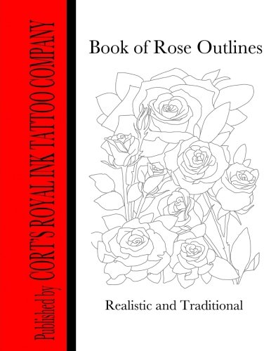Book of Rose Outlines: Book of rose outlines coloring book