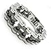 Produktbild GAMURRY Fahrrad Bike Titan Kette Herren Schmuck Schweres Armband Silber Gold Edelstahl Motorrad Biker Link 22,9 cm