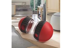 PETMOTION PETOMOTION Interactive Dog Puzzle Toy & Slow Feeder – Durable Treat Dispensing Pet Toy for Mental Stimulation – Adjustable Difficulty for Small, Medium & Large Dogs – Non-Toxic & Easy to Clean (RED)