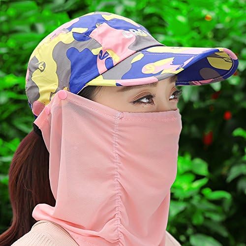 Sunscreen, sunscreen, duck, tongue, duck, tongue, sun cap, outdoor folding and anti ultraviolet radiation Riding Hood,Colourful