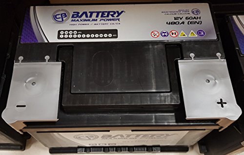 BATERIA DE COCHE DE 60AH AMPERIOS 480AA CEMA MAXIMUN POWER GARANTIA 2 AÑOS