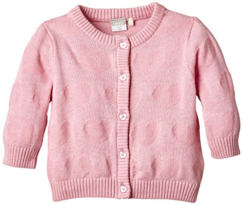 Name It Baby Girls Crew Neck Long sleeve Cardigan -  Pink - 9 Months