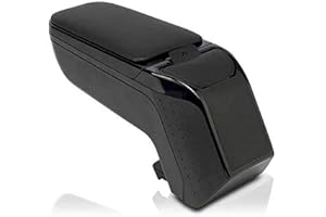 ‎RATI RATI ARMSTER 2 Apoyabrazos Específico Negro para FIAT Punto Evo (2005-), Con compartimento de Almacenaje y Abatible