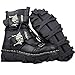 Produktbild NBJT Mode Martin Stiefel Lederstiefel Gothic Schädel Punk Martin Plattform Mitte Bein Stiefel Steampunk Schuhe