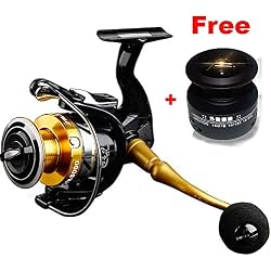 Mele Doble Carrete de Pesca Carrete 5.5:1 14 + 1 BB relación de Engranajes de Alta Velocidad de Spinning Carrete de Pesca Carpa Carrete de Pesca para Agua Salada,STR1000