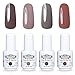Perfect Summer Brand 4PCS Gel Nail Polish Kits Soak Off UV LED Colour Varnish Manicure Nail Salon Set 8ml #25