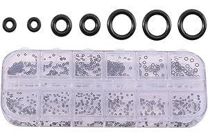 Zyyini Uszczelka O-ring, 1,4-2,8 mm 12 rozmiarów gumowe pierścienie zegarki uszczelki małe korona-o-ring pudełko zestaw do wodoodpornej uszczelki
