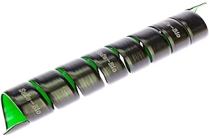 Safeplast BIO Safe-Spirale Protezione a spirale per tubi idraulici Ø 50 mm, lunghezza 2 m, Spirale protettiva per cavi per il raggruppamento di tubi, colore: Nero/Verde