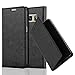 Produktbild Cadorabo Hülle für Samsung Galaxy S7 - Hülle in Nacht SCHWARZ – Handyhülle mit Magnetverschluss, Standfunktion und Kartenfach - Case Cover Schutzhülle Etui Tasche Book Klapp Style
