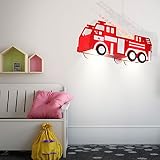 Feuerwehr Auto Hänge Leuchte rot Pendel Lampe Kinder Spiel Zimmer Beleuchtung Globo 15726 - 4