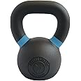 FORTUSS Cast Iron Powder Coated Kettlebell 6 KG – Color Coded Handles - Strength Weight Training - Crossfit Functional Fitness - Home Gym Workout Equipment 6 8 12 16 20 24 32 KG