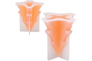 Dedjgoo 2PCS Christmas Candle Mold DIY Silicone Candle Mold Resin Casting Mold Xmas Pine Soap Mold (Simple Christmas Tree)