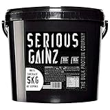 The Bulk Protein Company Serious Gainz Mass Gainer Powder, White Chocolate, 5 kg