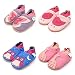 Dotty Fish - Soft Leather Baby & Toddler Shoes - Girls - Pink Birds - 12-18 Months