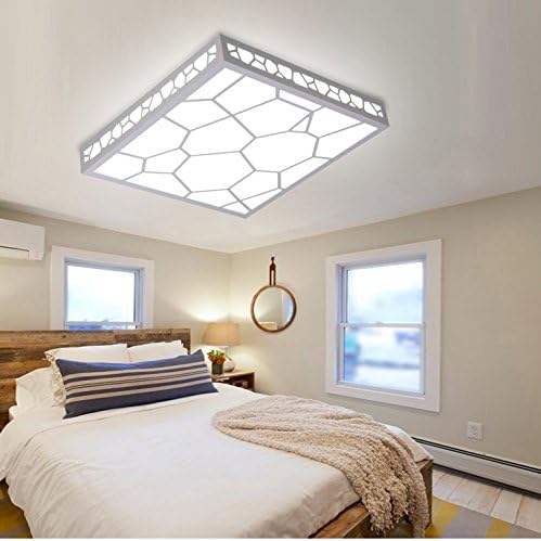 Cttsb Ceiling Light Wooden Arts Wooden Chinese Living Room Modern Chinese Water Cube Bedroom, 250x250-12w, Tinting Temperature