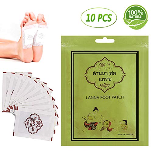 Parche para pies desintoxicante, almohadillas para pies, parches para pies de la FDA con limpieza, alivio del sueño y antiestrés para tu cuerpo, incluye 10 parches adhesivos para pies y sábanas