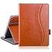 Produktbild iPad 2018 Hülle, DesertWest iPad 2017 Hülle mit Stifthalter, Premium Kunstleder iPad 2017 case für Apple 2018/2017 Neu iPad 9,7 Zoll, mit Auto Schlaf/Wach Funktion und Steckplatz (Braun), MEHRWEG