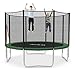 Produktbild Outdoor Trampolin Ø 366 cm grün | Gartentrampolin Komplettset mit verstärktem Netz | Sicherheitsnetz mit 8 gepolsterten Stangen | Belastbarkeit 160 kg