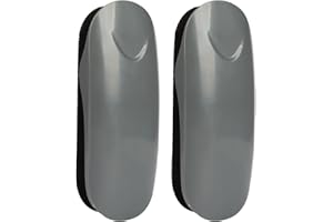 DumanAsen 2-Pack ABS Magnetic Whiteboard Erasers | Size: 13 × 6 × 2.8 cm | Gray