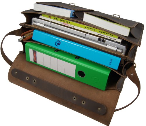 FREIHERR von MALTZAHN Aktentasche DA VINCI 2 aus BIO-Leder, Handmade in Germany, inkl. Lederpflege - 2