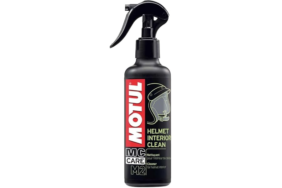 Motul - Spray Limpiador Interior Casco Moto - Limpia en Profundidad - Acción Inmediata Anti Malos Olores - No Irrita La Piel 