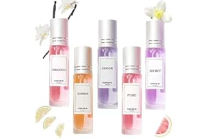 FUBSTA Alpha Pheromonparfüm,Pheromone Parfum Woman,Pheromon Parfüm Set für Damen,2025 Neu Roll On Duftstoffe,Kompakt & Tragbar,Verlockende Pheromon-Düfte (5 Stück)