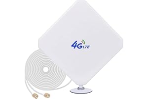 NETVIP Antenne SMA 4G LTE haute performance 35 dBi réseau Ethernet Amplificateur omnidirectionnel Amplificateur de signal pour Huawei B593/B880/E5172/B890 et