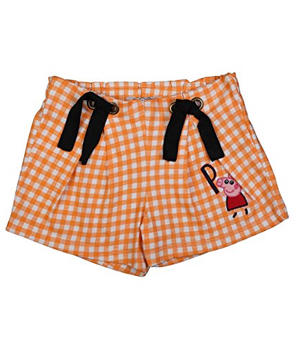 Peppa Pig with P Logo Orange Shorts for Girls