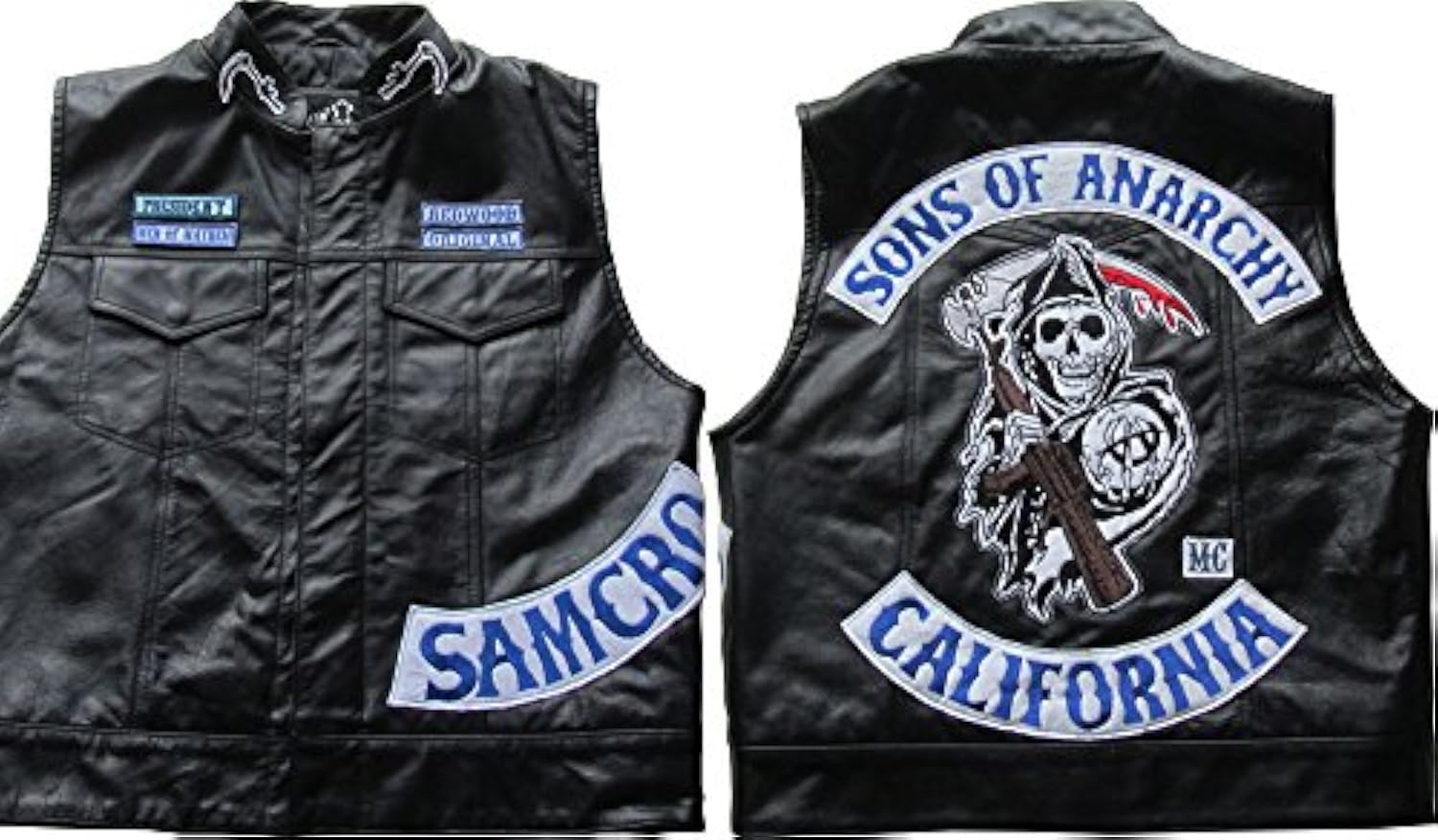 Veste gilet en cuir sans manche style Jax Sons of Anarchy Manteaux...