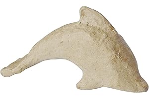 DECOPATCH Clairefontaine ES Décopatch AP604O - Soporte de papel maché (tamaño XS, 13 x 3,5 x 7 cm), diseño de delfín