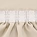 Deconovo Pencil Pleat Curtains Window Treatment Livingroom Curtains Thermal Insulated Blackout Curtains Bedroom Rod Pocket Curtains for Living Room with 2 Tiebacks 140x245cm 2 Panels Beige