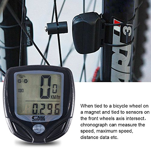 iRegro Fahrradcomputer, Original wasserdicht drahtloser Kilometerzähler, LCD-Hintergrundbeleuchtung-Bewegung-Sensor im Freien, das Realtime Speed Tracking - 6