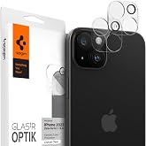 Spigen iPhone 15/15 Plus / 14/14 Plus ile Uyumlu Kamera Lens Camı Koruyucu GLAS.tR Optik (2 Adet) Şeffaf - AGL06916 (Spigen T