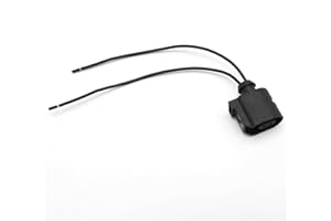 Ollanoos 6E0973702 ABS Wheel Speed Sensor Cable Plug Harness Pigtail, 2 Pin ABS Sensor Connector Plug Repair Loom Replacement for Audi Replacement for Seat Replacement for Skoda Replacement for VW