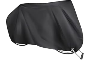 Elezenioc Funda para Bicicleta,190T Nailon Funda Bicicleta Exterior para 2 Bicicletas Impermeable Anti-UV,Funda Bicicleta con Orificio de Bloqueo Antirrobo (Hasta 29 ")