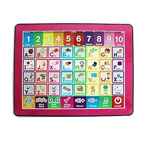 Kashival Y Pad Touch Screen Smart English Musical Educational Learning Tablet ABC Alphabet & 123 Numbers Kids Learning Toys for 3+ Years Old