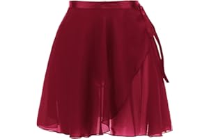 GENERIC Newwyt Damen Chiffon Wickelrock Klassischer Ballett Wickelrock Mädchen Tutu Tanzrock Tanz Schlittschuh über Schal Rock Dancewear Polyester-Faser