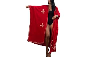 YouKD Vestido Largo Bohemio con Caftán Largo de Verano para Mujer Bata de Playa Talla Grande Kimono Talla Única