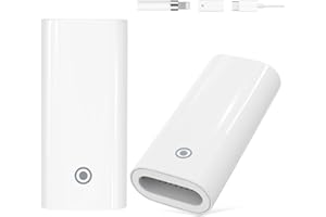 MoKo 2 PZS Adaptadores, Convertidor de Cargar Compatible con iPencil 1ª Gen, Conector Tipo-C a Lightning, Adaptador Cargador Hembra a Hembra para iPad 10ª Gen, Apple Pencil Accesorios, Blanco